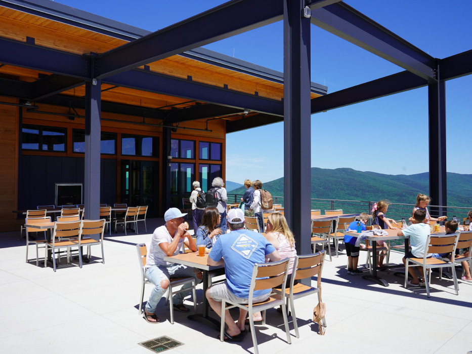 Perfect day for lunch on the Rosebrook Lodge patio!